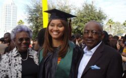 a photo of Alexandria Ebron and her grandparents